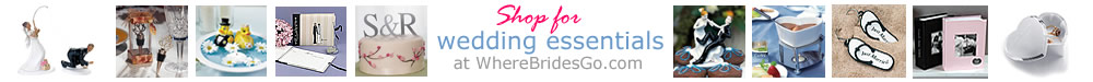 Order wedding favors and supplies from WhereBridesGo.com!  Click Here